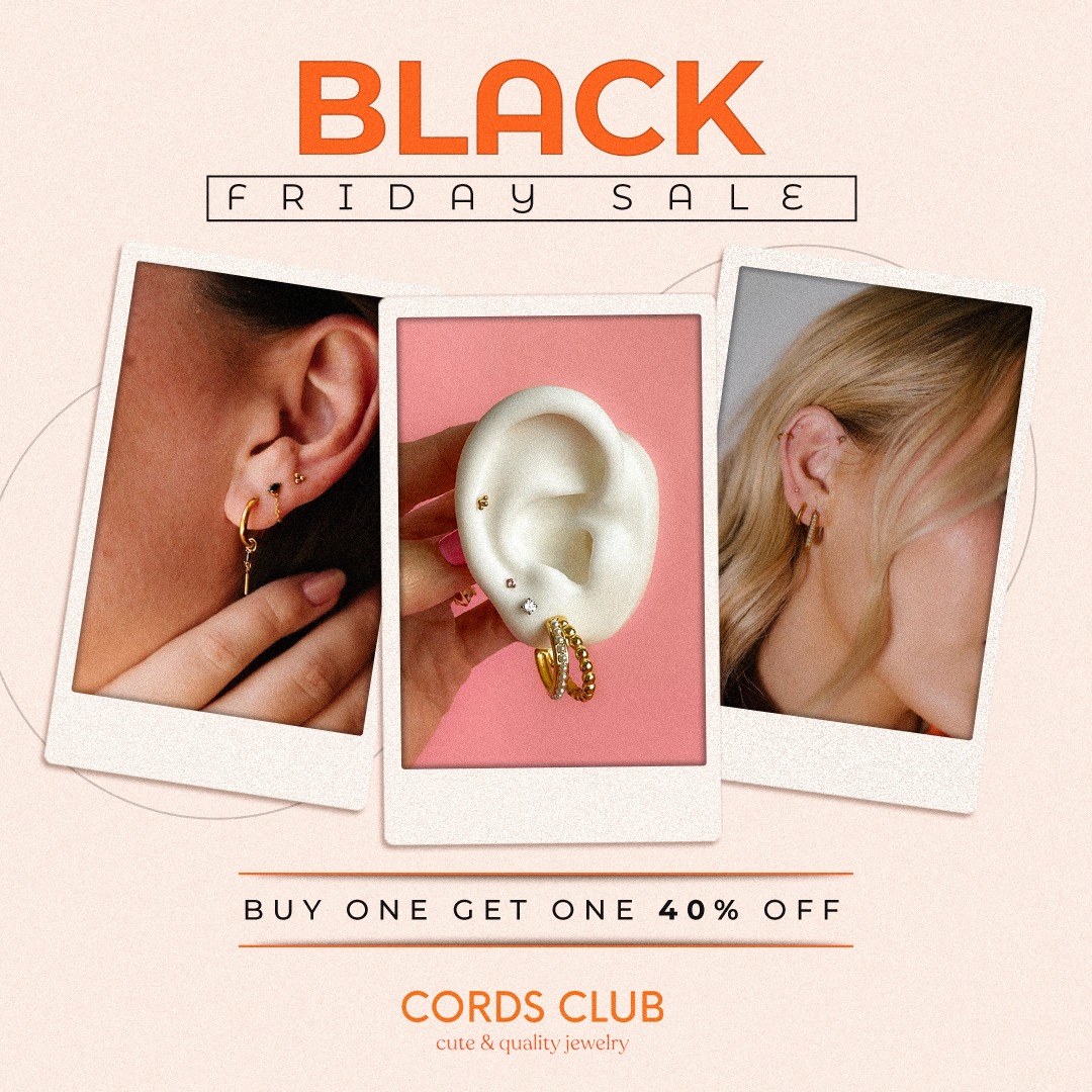 Cords Club polaroid-style Black Friday campaign graphic